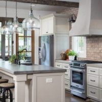 couleur de cuisine de style loft blanc