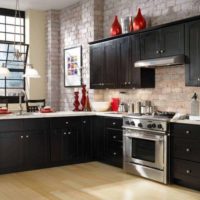cuisine de style loft sombre