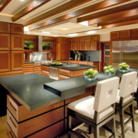 bar et chaises pour la cuisine
