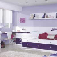 l'idée d'utiliser du lilas clair dans la photo intérieure