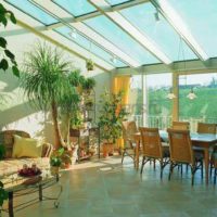 l'idée d'appliquer des idées lumineuses pour la décoration d'une photo de jardin d'hiver