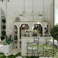 l'idée d'utiliser des idées inhabituelles pour décorer un jardin d'hiver dans une maison