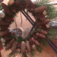 version bricolage du décor lumineux de la photo de guirlande de Noël