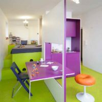 idée de studio lumineux design 26 mètres carrés photo