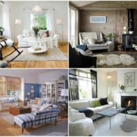version du beau design de la salle dans le style scandinave