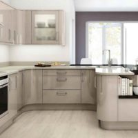un exemple de style lumineux de la cuisine photo 12 m²