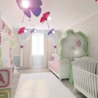 version originale du décor insolite d’une chambre d’enfant pour une photo de fille