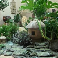 possibilité d'appliquer de belles idées pour la décoration d'un jardin d'hiver dans une maison