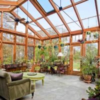 possibilité d'appliquer des idées lumineuses pour la décoration du jardin d'hiver