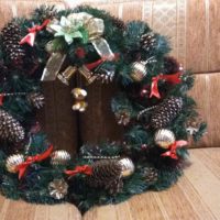 l'idée d'utiliser un style brillant d'une guirlande de Noël avec votre propre image de la main