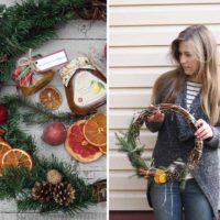 exemple à faire vous-même: application du dessin insolite d'une guirlande de Noël