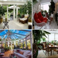 l'idée d'utiliser des idées lumineuses pour décorer l'image du jardin d'hiver