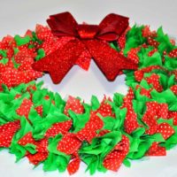 l'idée d'utiliser une belle photo de décor de guirlande de Noël bricolage