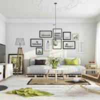 idée d'un décor insolite de l'appartement dans le style scandinave photo