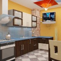 Un exemple de design de cuisine insolite 13 m² image