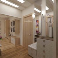 exemple d'une belle conception du couloir dans une photo de maison privée