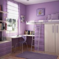 version de l'intérieur lumineux de la chambre des enfants pour la photo de fille