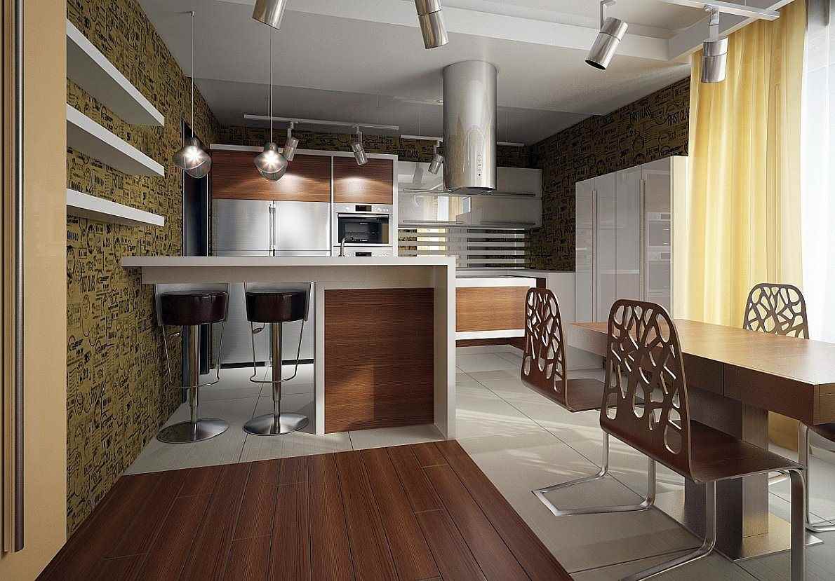 variante d'un style de cuisine lumineux dans une maison de campagne