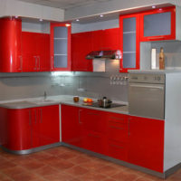 diseño de una pequeña cocina de esquina