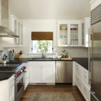 intérieur d'une petite cuisine