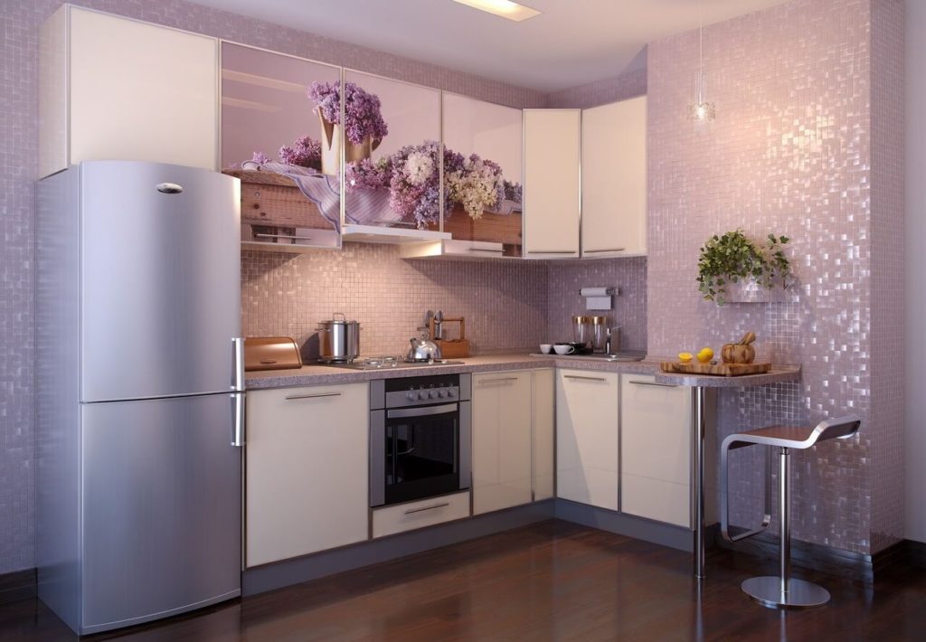 hermosa unidad de cocina de diseño