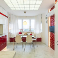 cuisine design avec baie vitrée