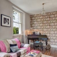 papier peint à l'intérieur du hall