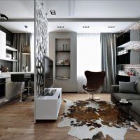 conception d'un studio 33 m2 photo interieur