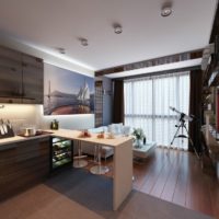 studio design appartement 33 m2 intérieur