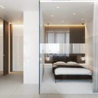 projet d'un studio de 45 m² avec une chambre