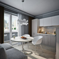 conception d'un studio de 45 mètres carrés