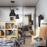 conception d'un studio d'une superficie de 36 m2 idées