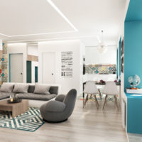 conception d'un studio pour une famille