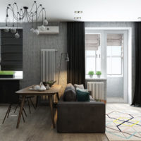 studio de design 36 m² avec projet de chambre