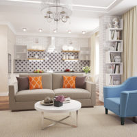 studio design avec une niche