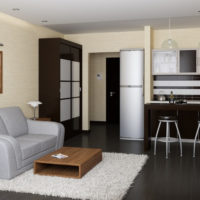 studio de cuisine avec une niche