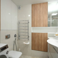 intérieur d'un studio avec une chambre 36 m² salle de bain