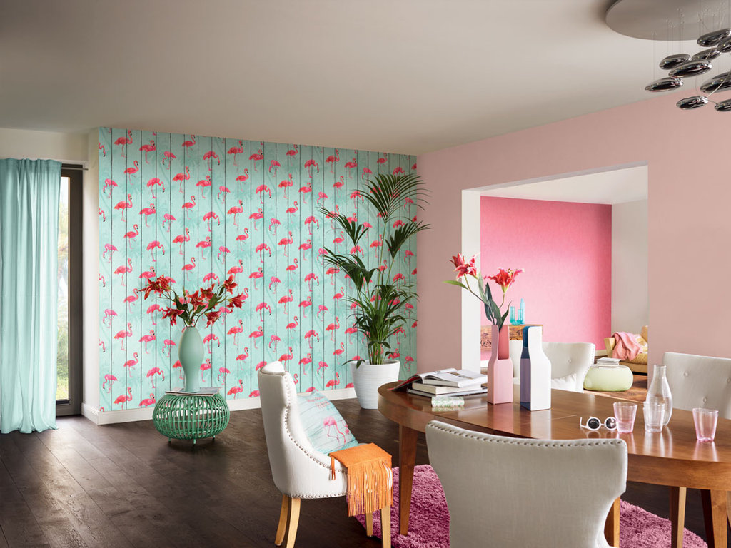 idées pour combiner papier peint dans le hall