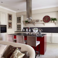 cuisine sans armoires supérieures design d'intérieur