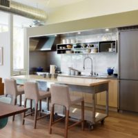 studio de cuisine avec une niche