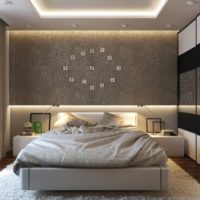 décoration du plafond dans la photo de la chambre