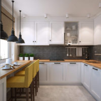 intérieur d'un petit projet de cuisine