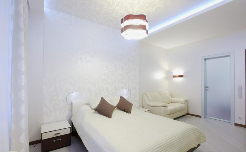 chambre 15 m² en blanc