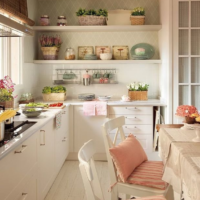 couleur blanche dans la cuisine