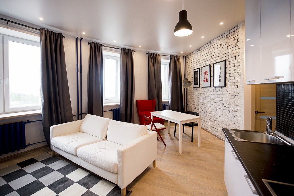 plafond dans le salon mezzanine