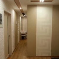 couloir dans un appartement dans une conception de photo de maison de panneau