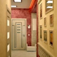 couloir dans un appartement dans un intérieur d'idées maison de panneau
