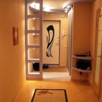 couloir dans un appartement dans une maison de panneau photo intérieure