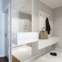 hall d'entrée dans un appartement dans une conception de la maison de panneau