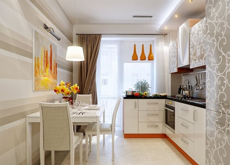 cocina rectangular